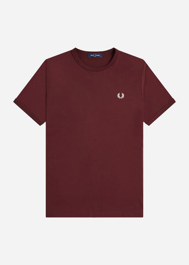 Fred Perry T-shirts Ringer t-shirt - oxblood