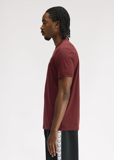 Fred Perry T-shirts Ringer t-shirt - oxblood