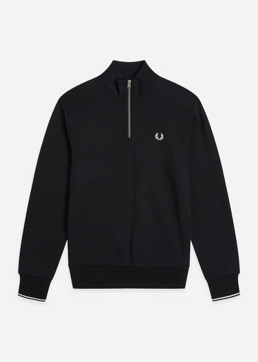 Fred Perry Truien Half zip sweat-shirt - black