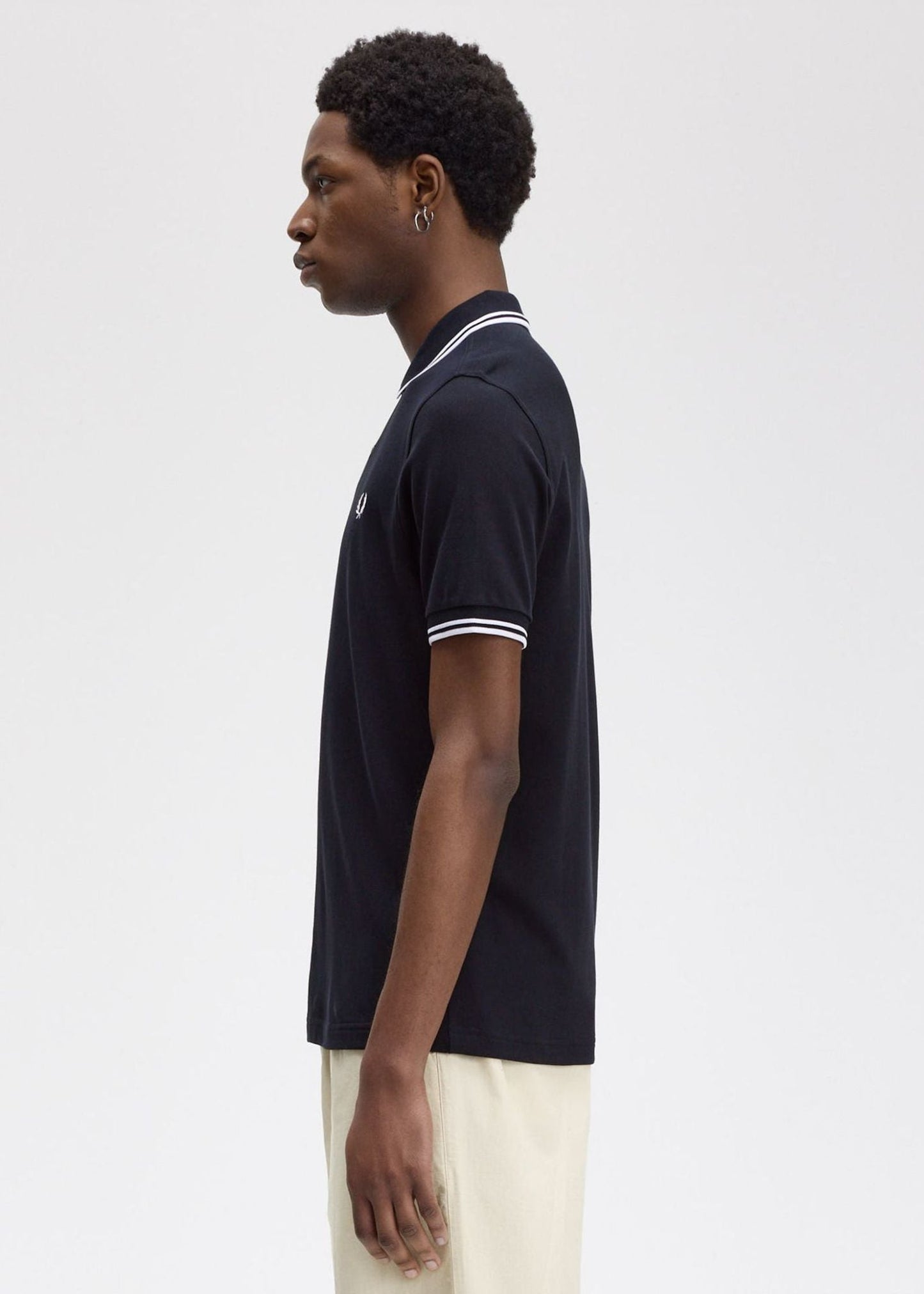 Fred Perry Polo's  Twin tipped Fred Perry shirt - navy white 