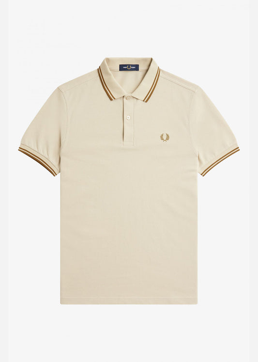 Fred Perry Polo's  Twin tipped fred perry shirt - oatmeal 