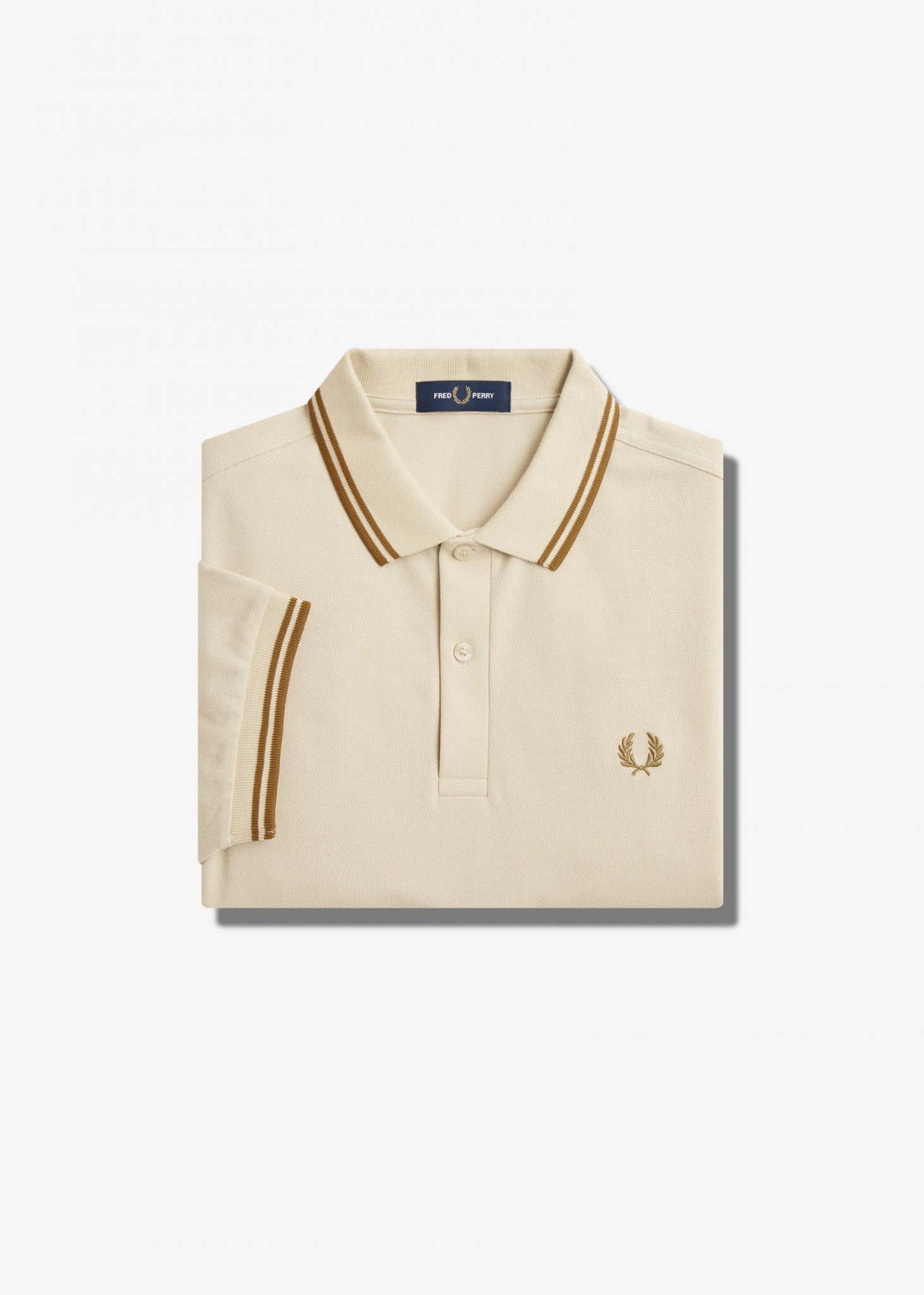 Fred Perry Polo's  Twin tipped fred perry shirt - oatmeal 