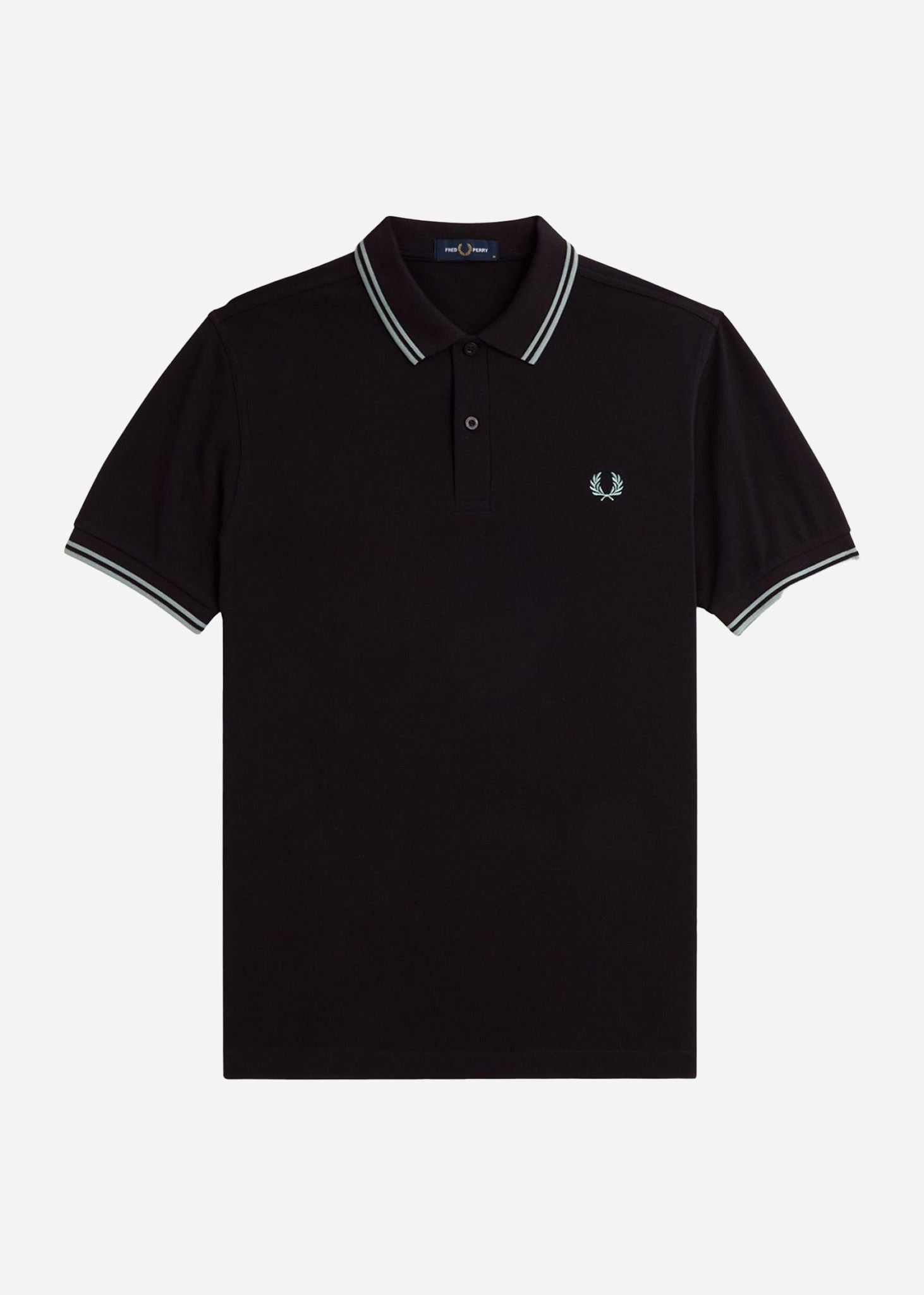 Fred Perry Polo's  Twin tipped fred perry shirt - navy-silver blue silver blue 