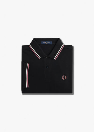 Fred Perry Polo's  Twin tipped fred perry shirt - black ecru 