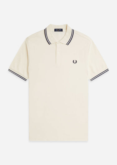 Fred Perry Polo's Twin tipped fred perry polo shirt- ecru tennis blue