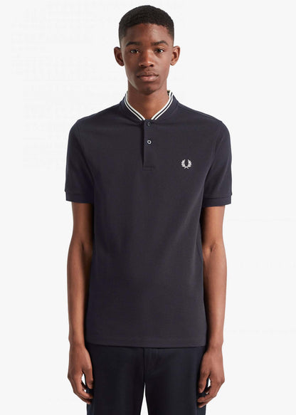 Fred Perry Polo's  Bomber collar polo shirt - navy 