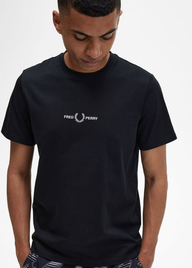 Fred Perry T-shirts  Embroidered t-shirt - black 