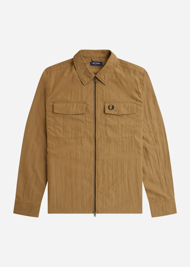 Fred Perry Overshirts  Zip overshirt - shaded stone 