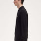 LS plain fred perry shirt - black chrome