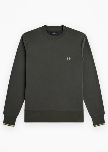 Fred Perry Truien Crew neck sweatshirt - field green oatmeal