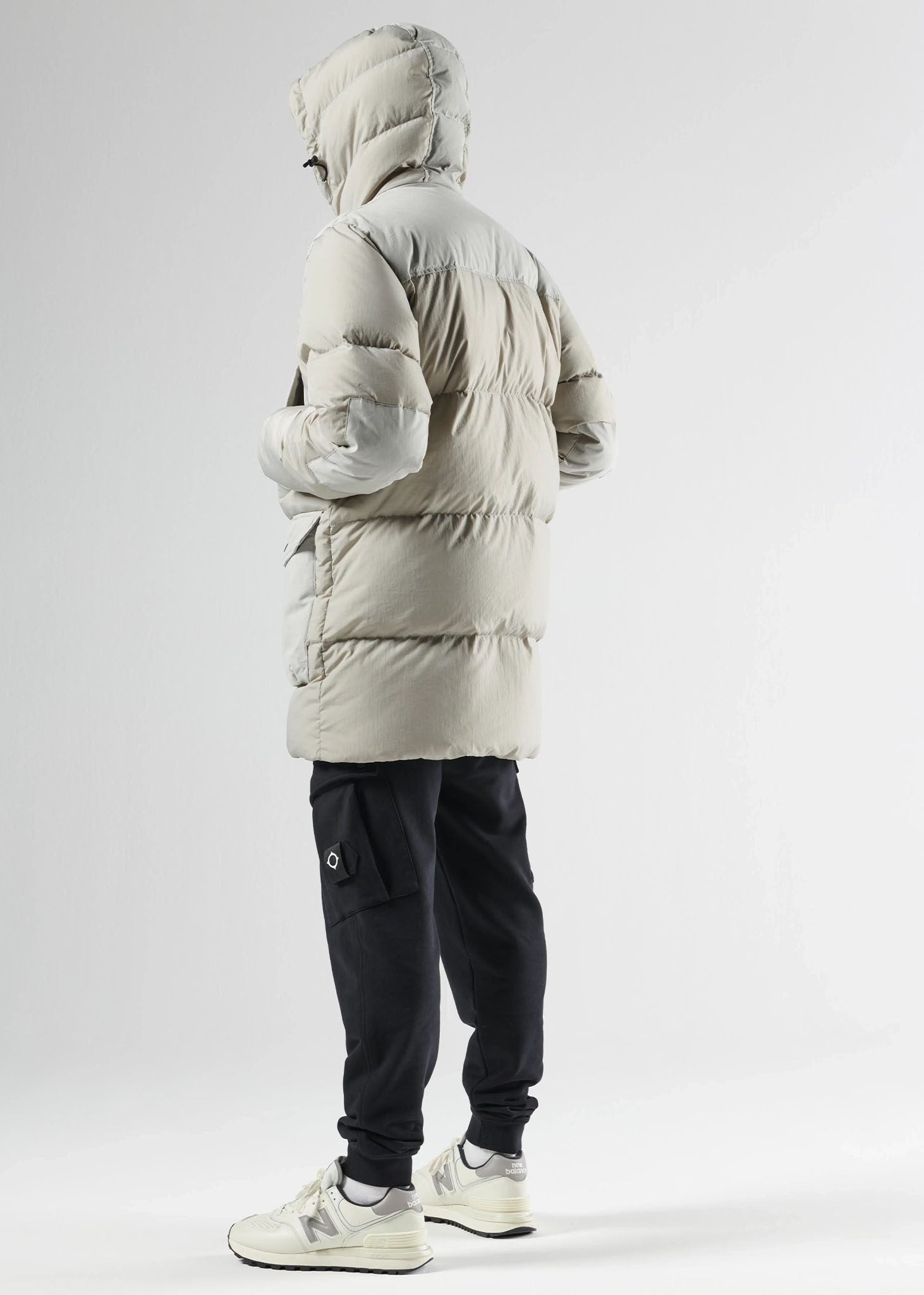 MA.Strum Jassen  Recoil down coat parka - sedona grey 