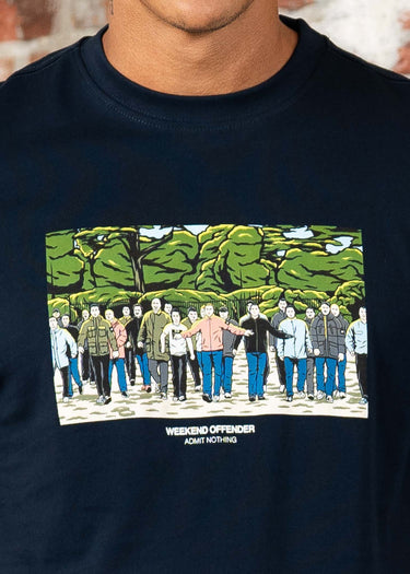Weekend Offender T-shirts Green street GSE - navy