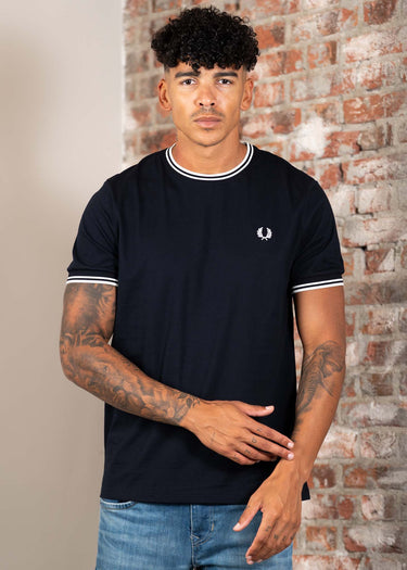 Fred Perry T-shirts Twin tipped t-shirt - navy