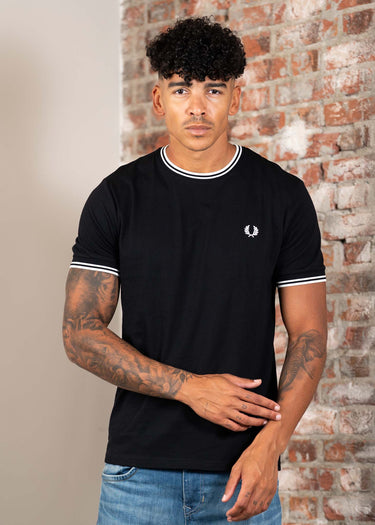 Fred Perry T-shirts Twin tipped t-shirt - black