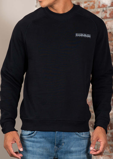 Napapijri Truien Back graphic crewneck - black beauty