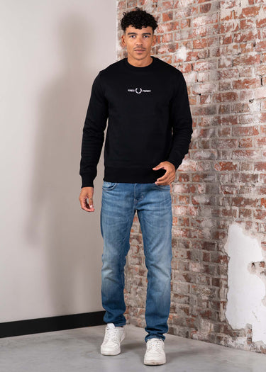 Fred Perry Truien Embroidered sweatshirt - black