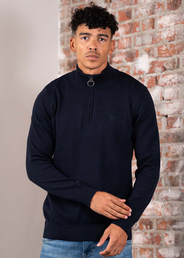 Barbour Truien Cotton half zip - navy
