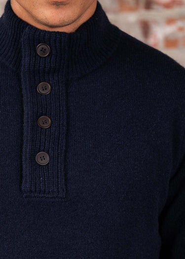 Barbour Truien Patch half zip - navy