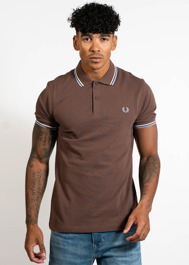 Fred Perry Polo's Twin tipped fred perry shirt - crbri ecr lghsmo