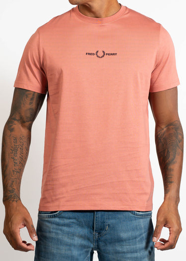 Fred Perry T-shirts Embroidered tshirt - putty pink