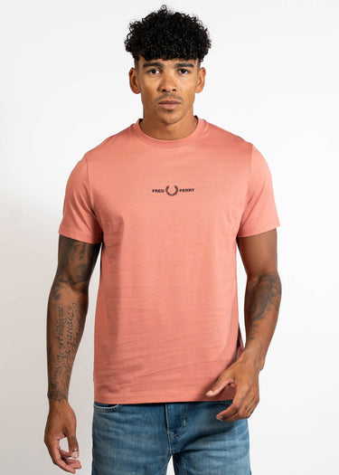 Fred Perry T-shirts Embroidered tshirt - putty pink