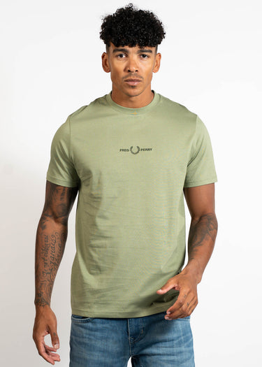 Fred Perry T-shirts Embroidered tshirt - olive mint