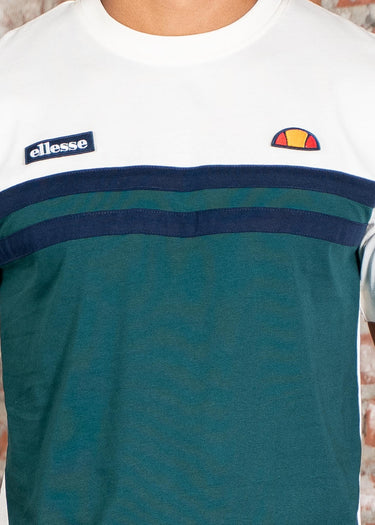 Ellesse T-shirts Venire tee - off white dark green