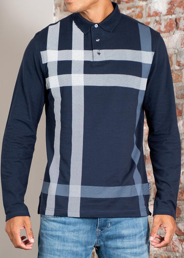 Barbour Longsleeve Polo's Blaine tailored ls polo shirt - navy
