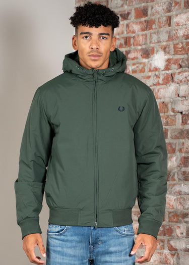 Fred Perry Jassen Hooded brentham jacket - court green