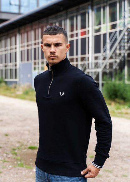 Fred Perry Truien  Half zip sweatshirt - navy 