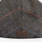 Barbour Petten  Wilkin flat cap - charcoal herringbone 