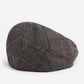 Barbour Petten  Wilkin flat cap - charcoal herringbone 