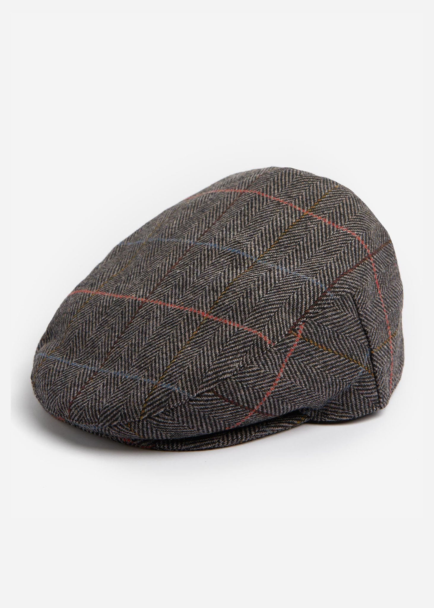 Barbour Petten  Wilkin flat cap - charcoal herringbone 