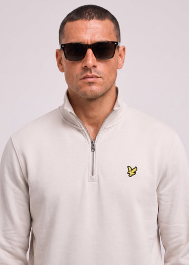 Lyle & Scott Truien Loopback quarter zip sweat - cove