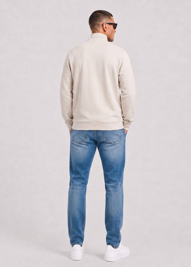 Lyle & Scott Truien Loopback quarter zip sweat - cove