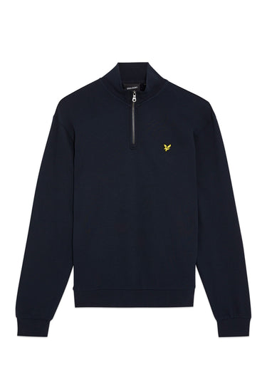 Lyle & Scott Truien Loopback quarter zip sweat - dark navy