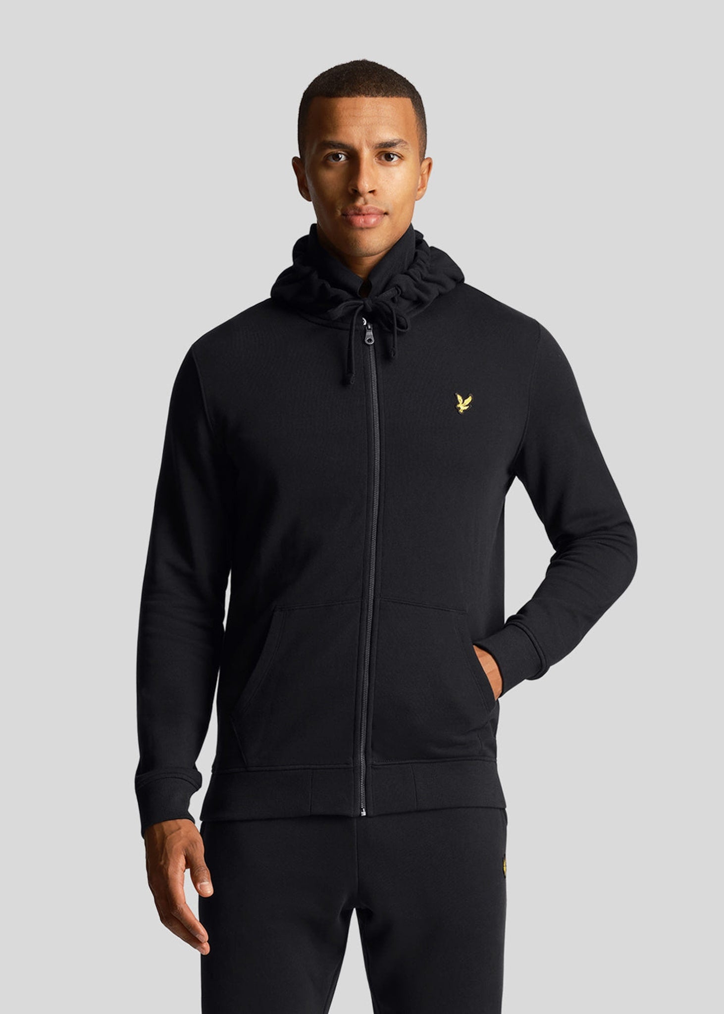 Lyle & Scott Vesten  Zip through hoodie - jet black 