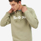 Logo popover hoodie - bleached olive
