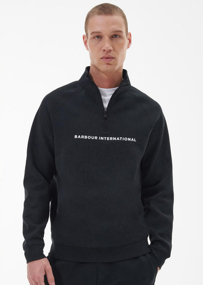 Barbour International Truien  Motored funnel sweat - black 