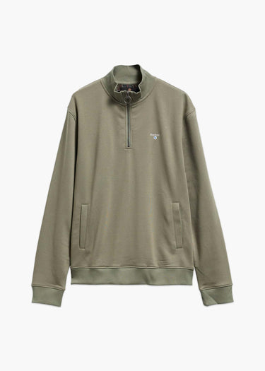 Barbour Truien Barbour desmond half zip sweat - agave green