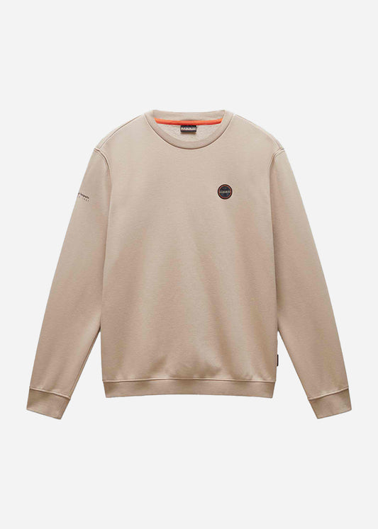 Napapijri Truien  Badge crewneck sweater  - beige rocky 