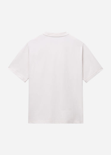Napapijri T-shirts S box logo SS 1 - white whisper