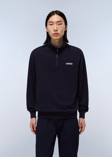 Napapijri Truien Small box quarter zip sweat - blue marine