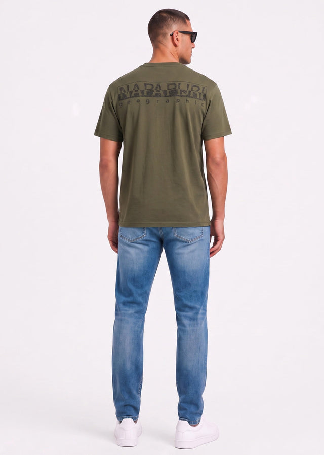 Napapijri T-Shirts S yourte ss - olive night