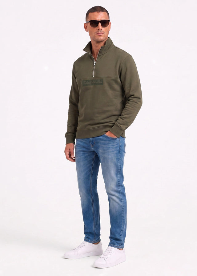 Napapijri Pullover B box logo hz wi - olive night