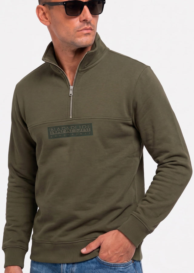Napapijri Pullover B box logo hz wi - olive night