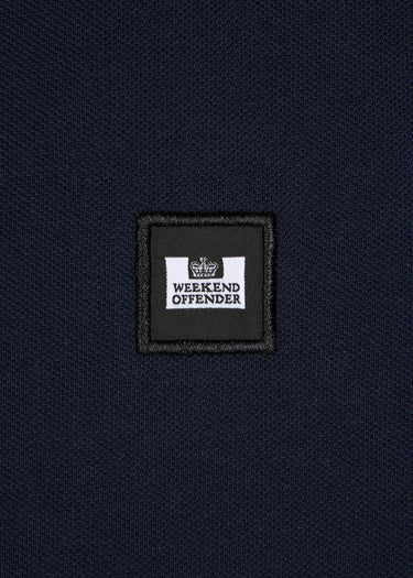 Weekend Offender Polo's  Costa - navy blue house check 
