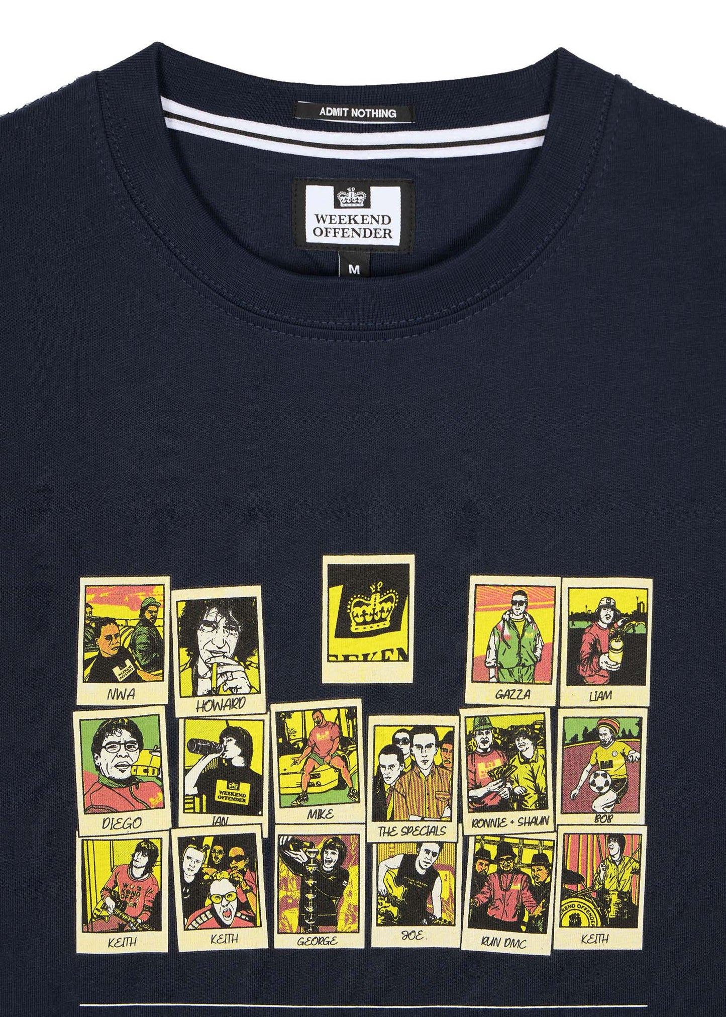 Weekend Offender T-shirts  Polaroids - navy 