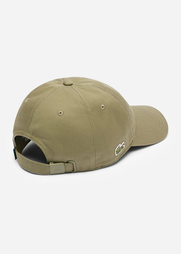 Lacoste Petten Lacoste cotton cap side logo - khaki