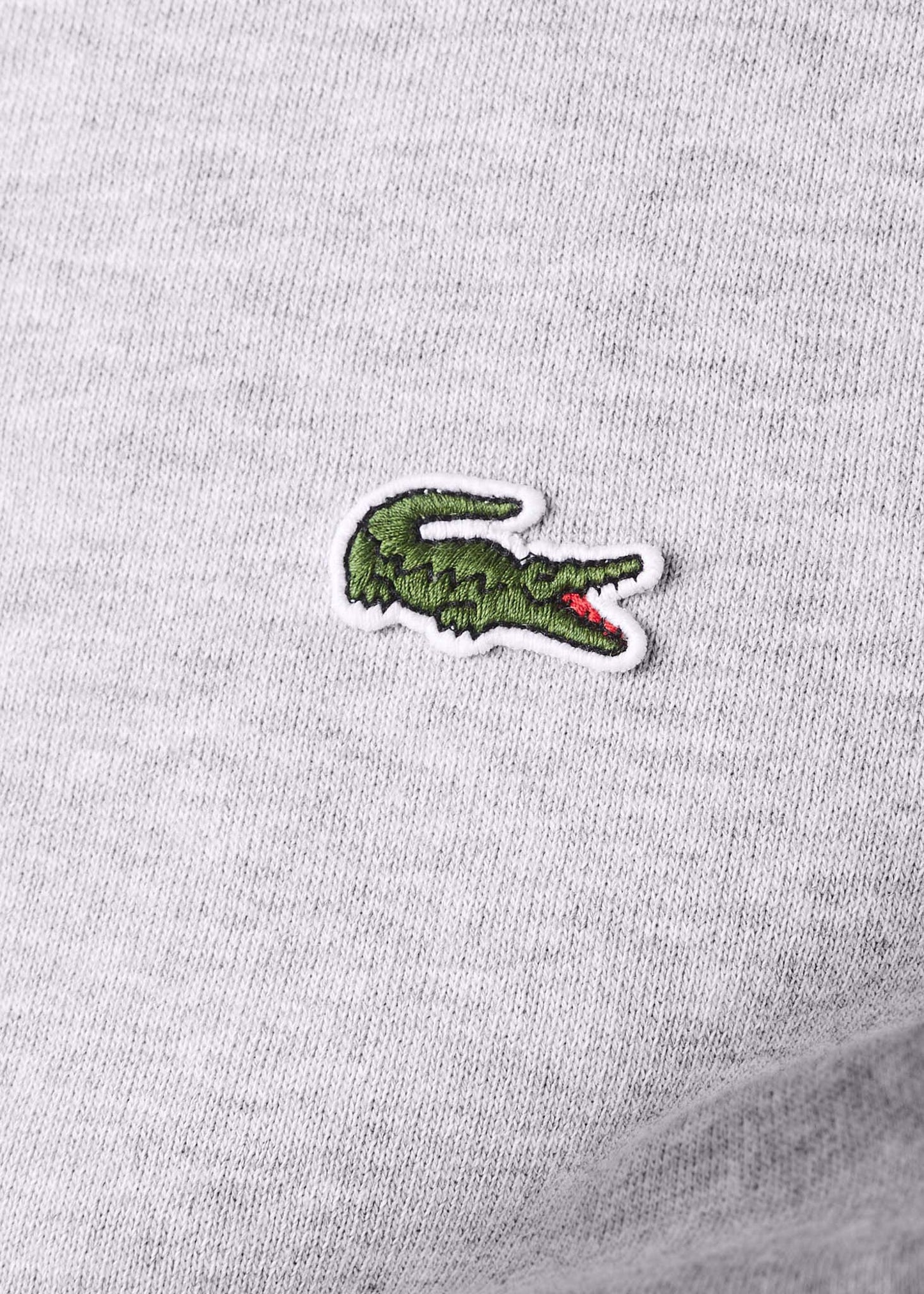 Lacoste Vesten  Brushed fleece zip through sweater - Silver Chine 